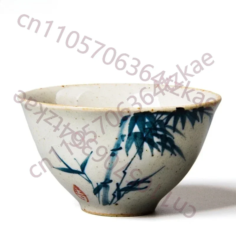 Painted Chinese Painting Bamboo Wine Cups Tea Cup Set Teaware For Tea