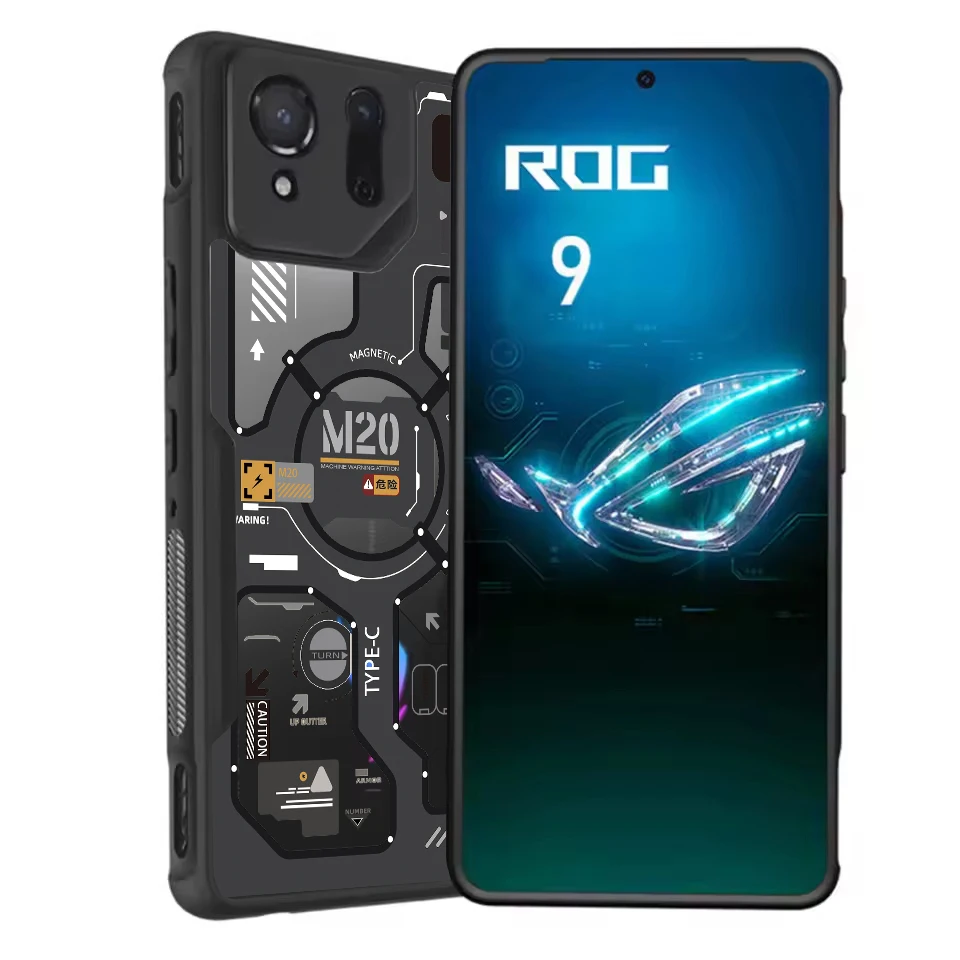 [Ready Stock]For Asus ROG Phone 9 Pro 8 Pro 7 Ultimate 6 Pro 6D Ultimate Shock Fall Prevention Transparent Case Pattern No.5