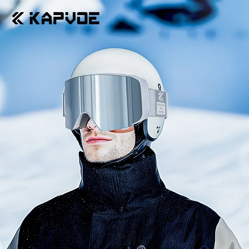 KAPVOE Ski Goggles Woman men Snow Glasses Anti-fog Skiing Eyewear Snowmobile Snowboard Outdoor Skiing Winter Sports Accessories