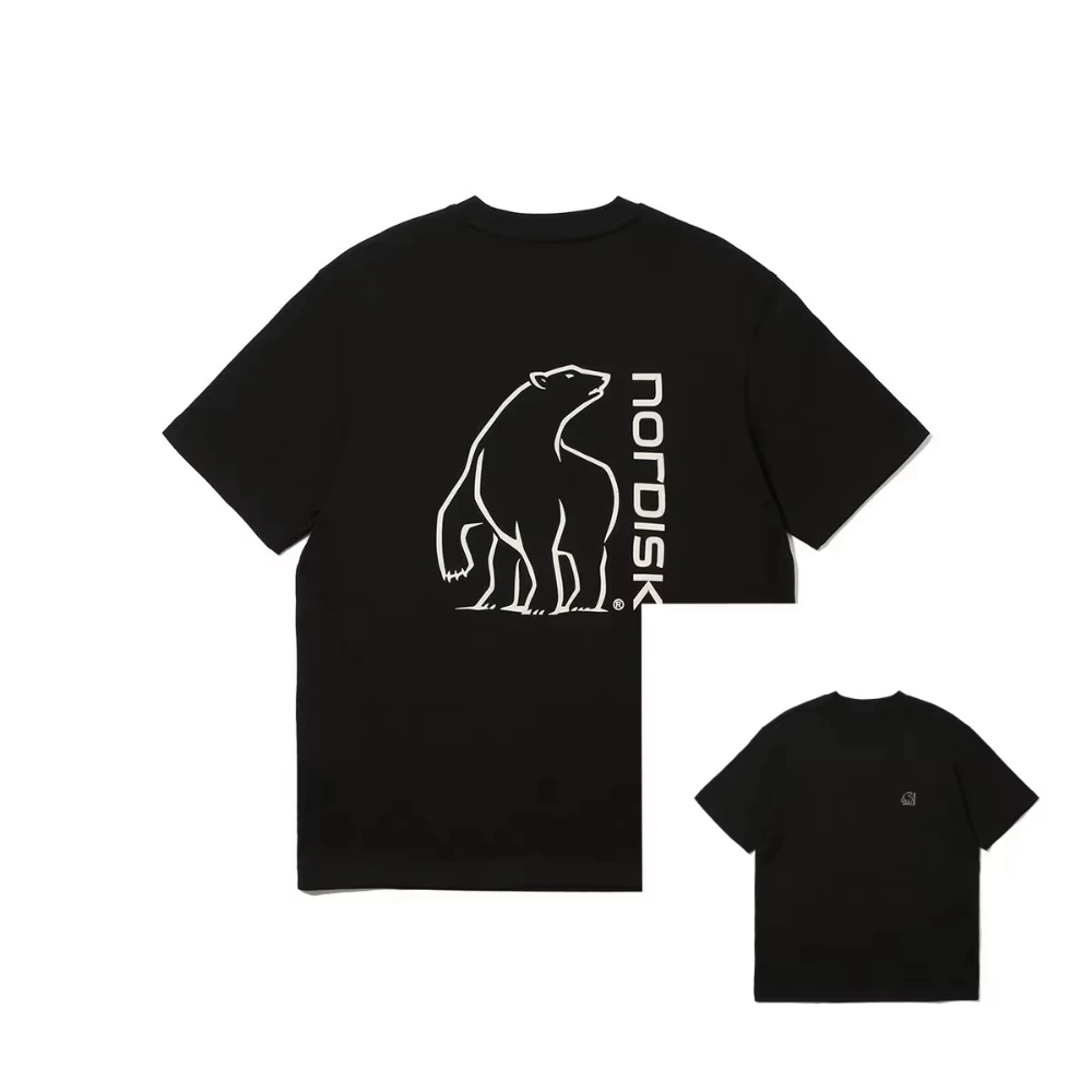 2026 Vintage Polar Bear Camping T Shirt Cartoon Bear Outdoor Graphic Tee Unisex Oversized Cotton Streetwear Camping Fan Top