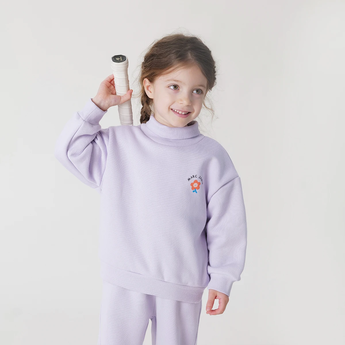 

MARC&JANIE толстовка с полуводолазкой на флисовой подкладке для девочек на осень и зиму 231609