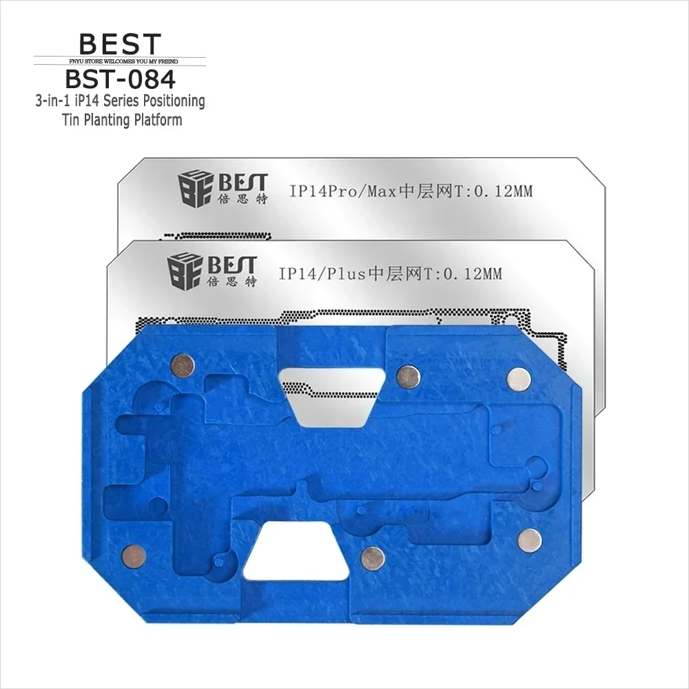 Plataforma magnética de plantación de estaño, accesorio de placa base de posicionamiento para IP 14 14 Plus 14 Pro Max, BST-084