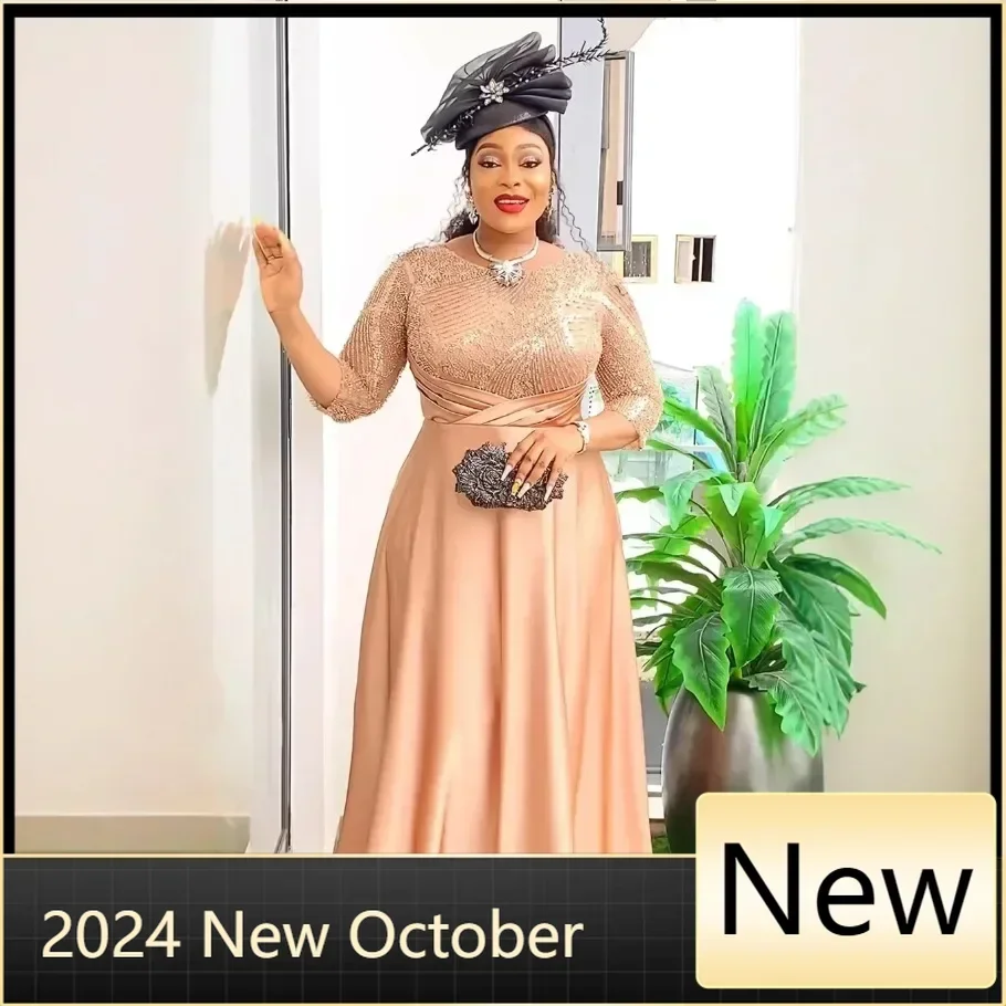 

Customized Plus Size African Party Dresses for Women Dashiki Ankara Sequin Wedding Evening Sexy Bodycon Maxi Christmas Dress Afr