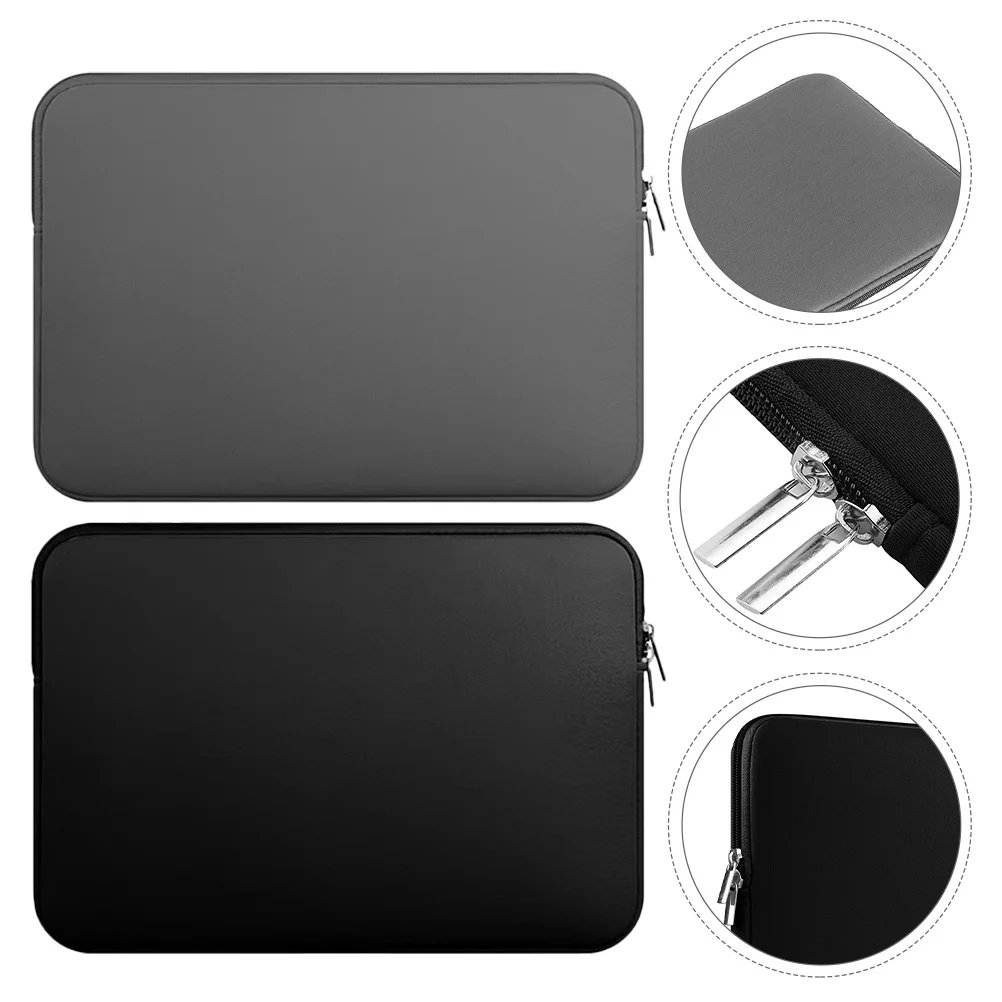

2pcs 13 Inch Laptop Sleeve Bag Lightweight Padded Case For Computer Tablet Shockproof Durable Cover Portable Pouch Compatible
