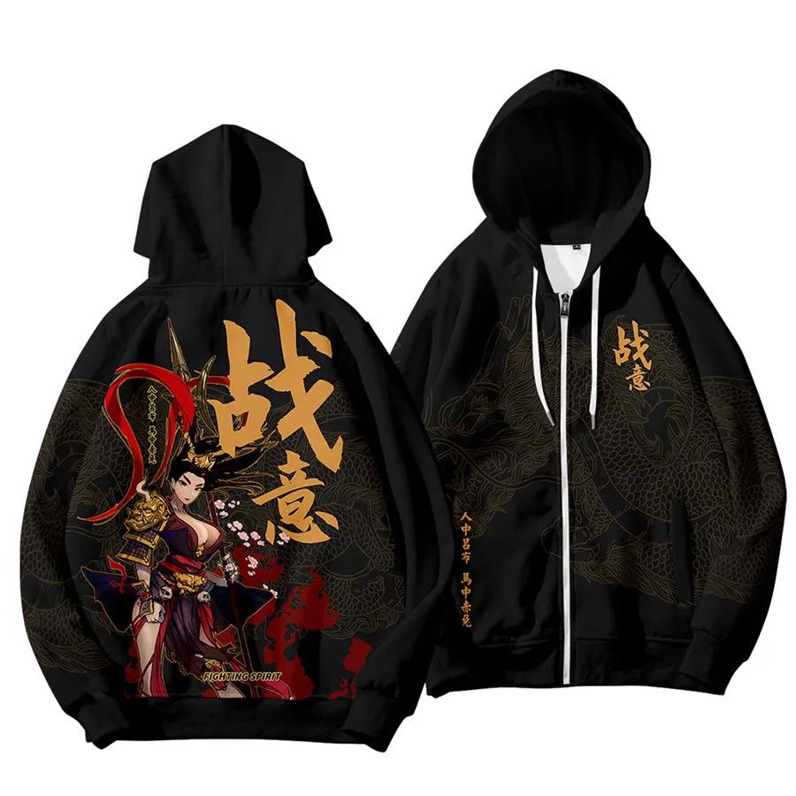 Anime Invincible Fight Women/Men Hoodies Sweatshirts Streetwear Harajuku Cosplay Zipper Hooded Jacket Coat