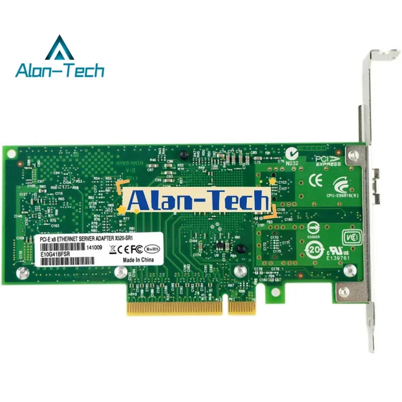 X520-SR1 X520-DA110GBase PCI Express x8 82599 EN محول شبكة إيثرنت بمنفذ واحد E10G41BFSR، SFP غير متضمن