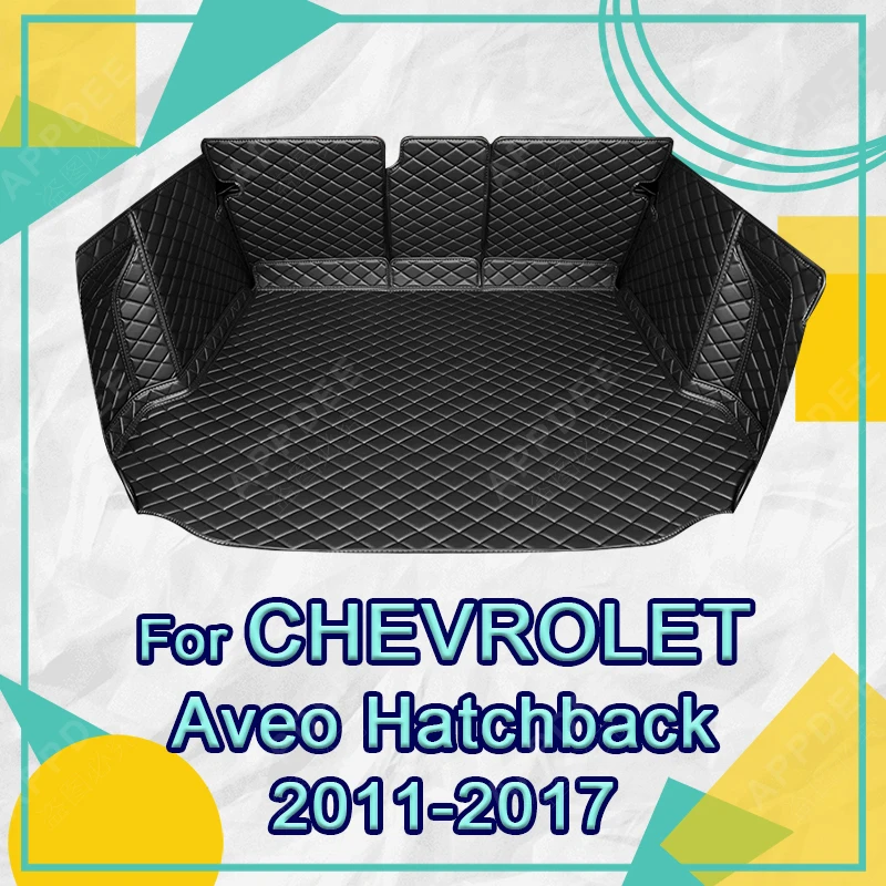 

Коврик для багажника с полным покрытием для Chevrolet AVEO Hatchback 2011-2017, 16, 15, 14, 13, 12, чехол для багажника автомобиля, протектор салона, аксессуары