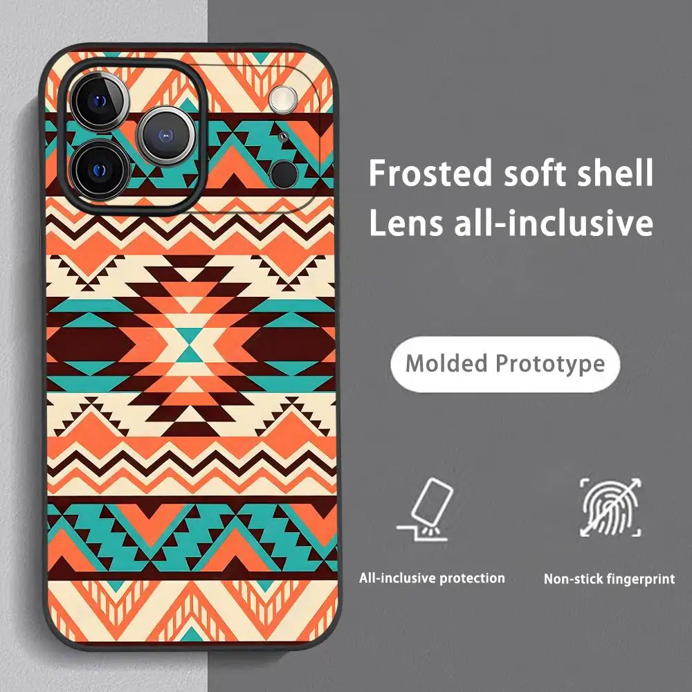 الأزياء بوهيميا اللوحة حالة الهاتف آيفون 17 16 15 14 13 12 11 برو ماكس زائد البسيطة الأسود متجمد لينة شل فوندا #4