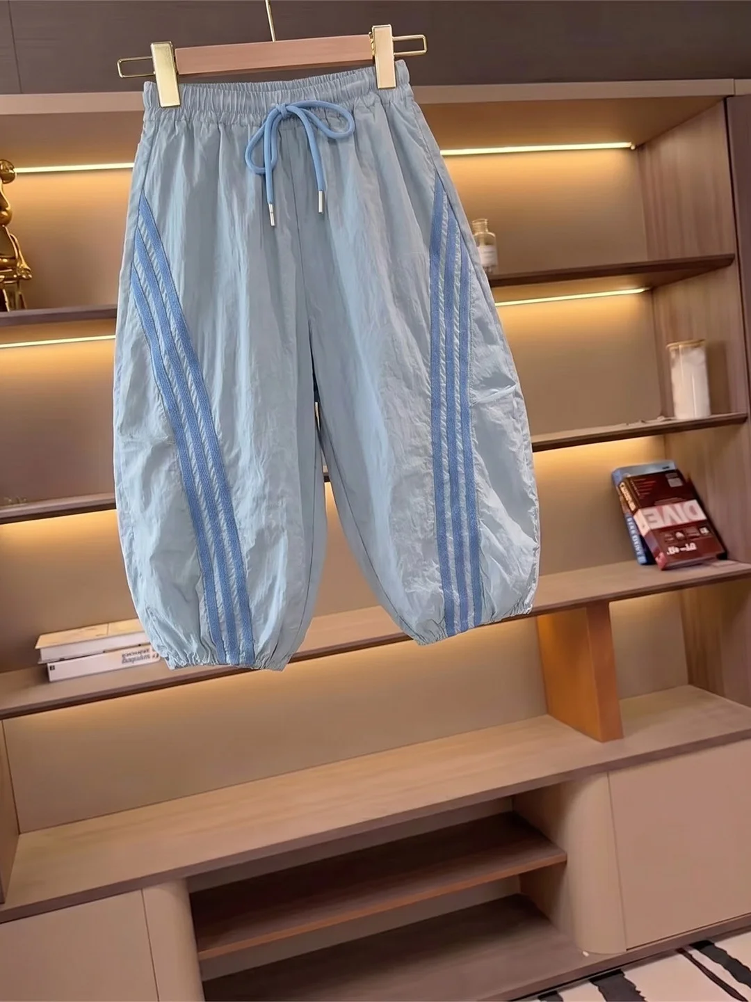 Children's Stripe Mosquito-Resistant Pants Summer New Style Casual Comfortable Quick-Drying Boys' Breathable Paratrooper Pants