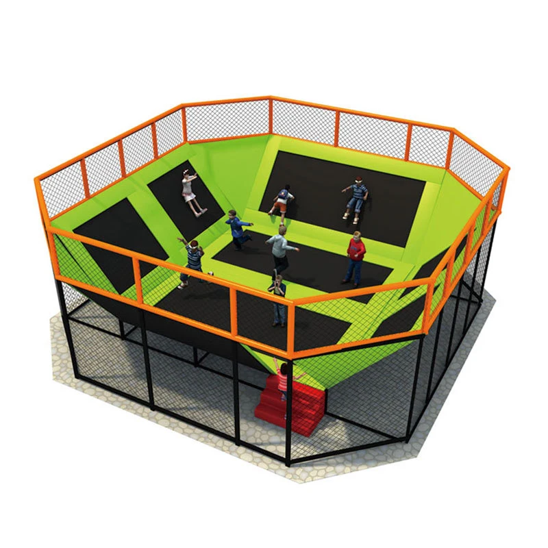 Mini lit de saut de tramimmersion, équipement de terrain de jeu extérieur bon marché à vendre