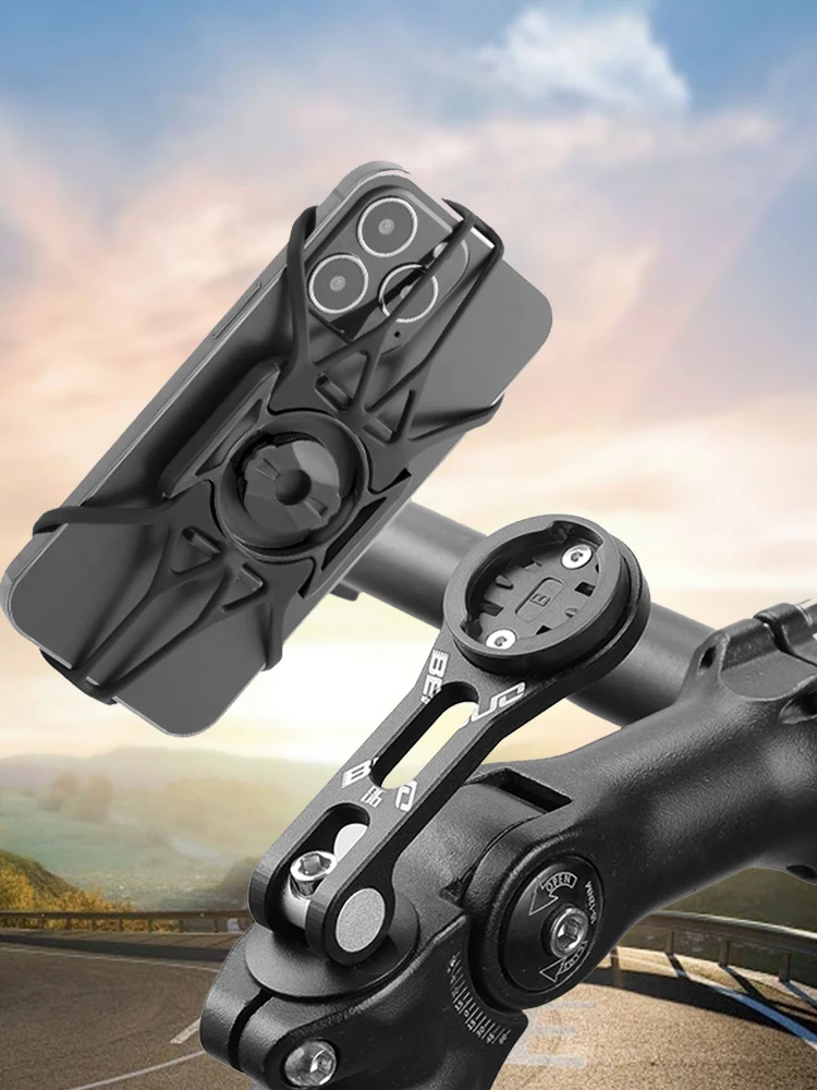 خارج الجبهة الدراجة الكمبيوتر جبل المصباح المشبك سبائك الألومنيوم المقود تمديد قوس محول العالمي الدراجة الملحقات #4