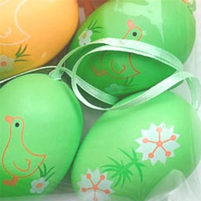 A63T-C Pasqua Uova dipinte a mano fai-da-te Asilo Colorazione Simulazione Uova Colorazione Uova Durevole