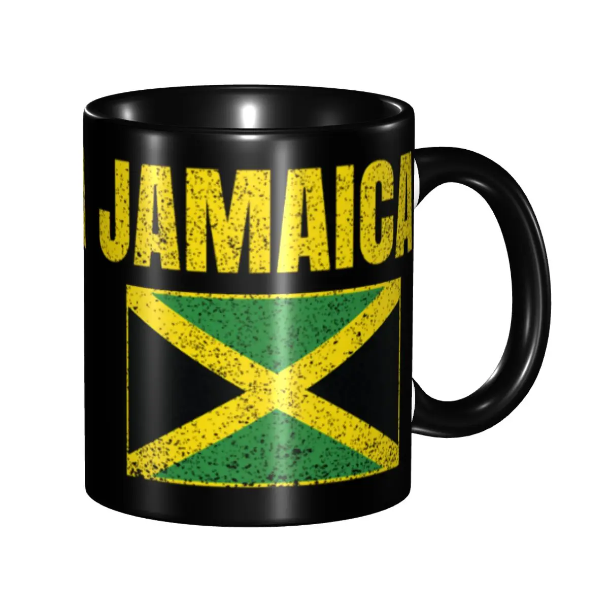 DIY Jamaica Country Jamaican Flag Ceramic Mugs Custom Coffee Cup Creative Present