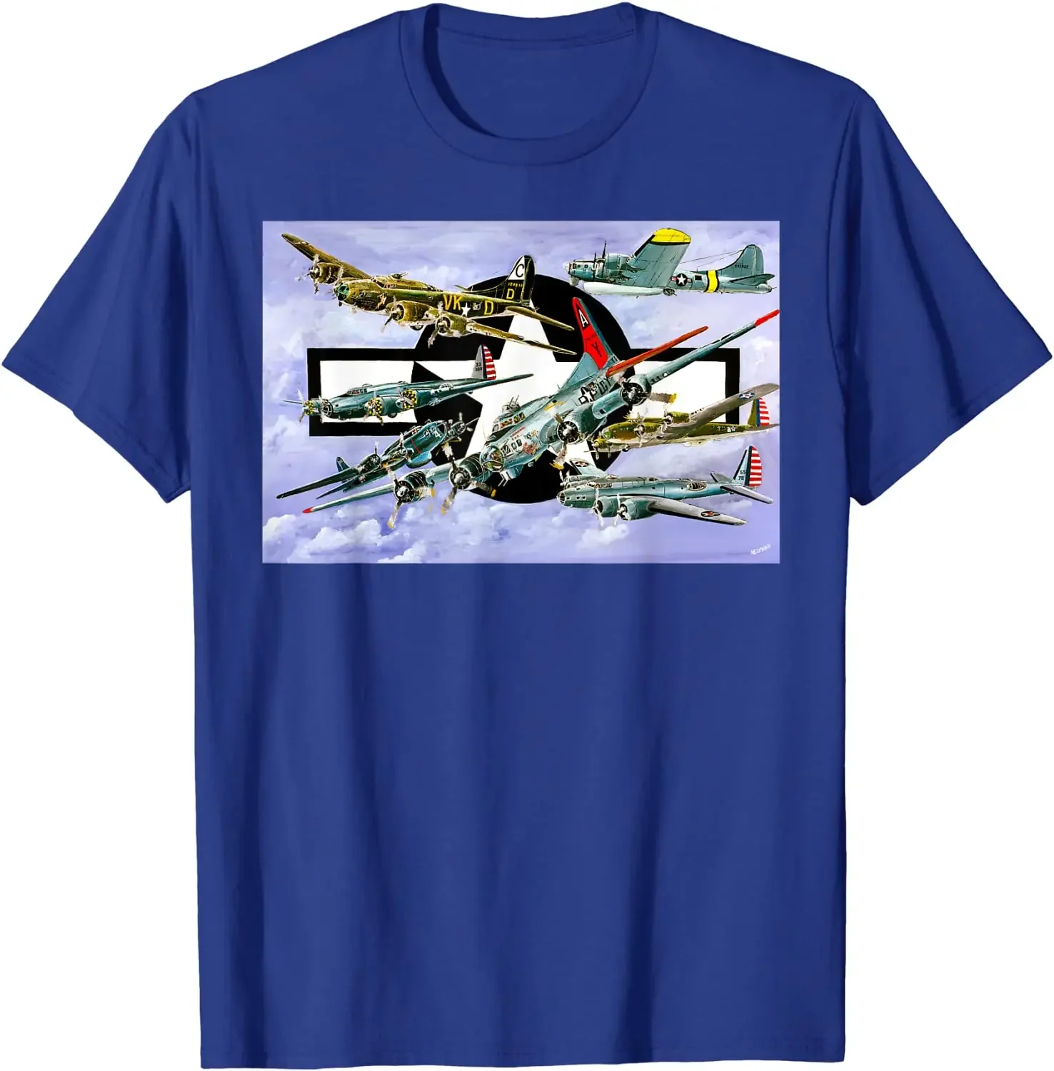 Patriotic  USA Air Superiority Vintage B-17 Bomber  Men T-Shirt Short Casual 100% Cotton Shirts