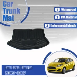 For Ford Fiesta 7 Mk7 Hatch 2009~2017 Car Rear Trunk Mats Waterproof Pads Trunk Storage Pad EVA Covers Auto Interior Accessories