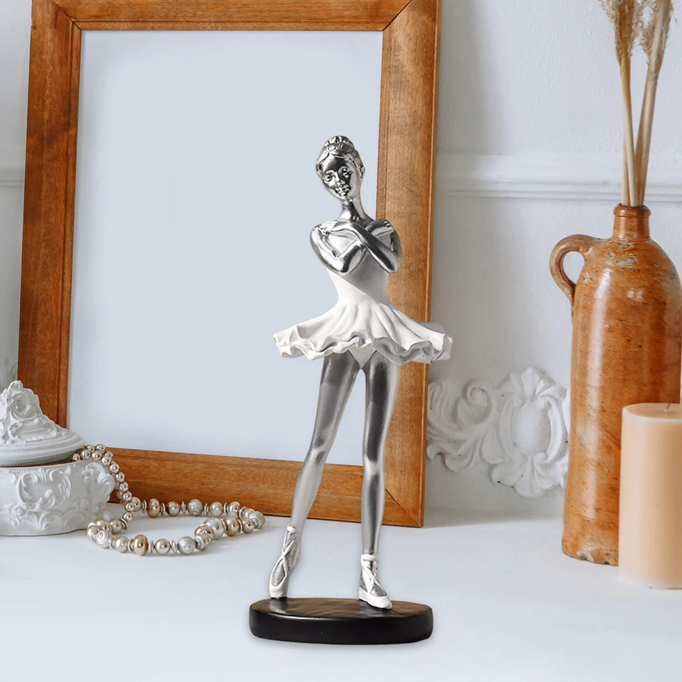 Statue de danseuse de ballet, décoration d'intérieur moderne, sculpture