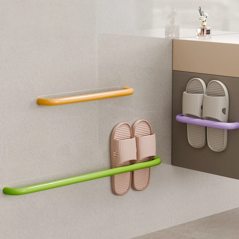 

LTT bathroom slippers hanger no punching toilet toilet drain wall rack