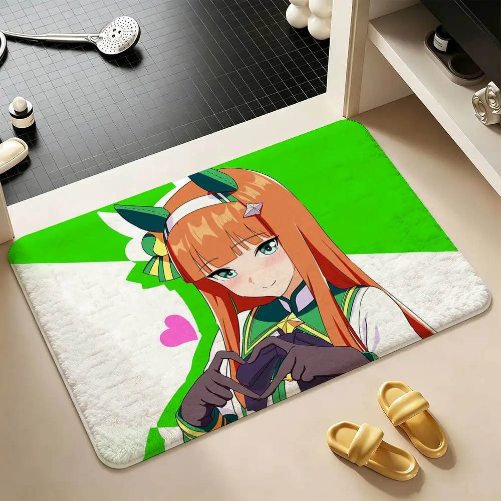 Silence S-Suzuka  Shower Room Small Carpet Floor Mat  Absorbent Foot Mat Decorative Mat Soft and Comfortable
