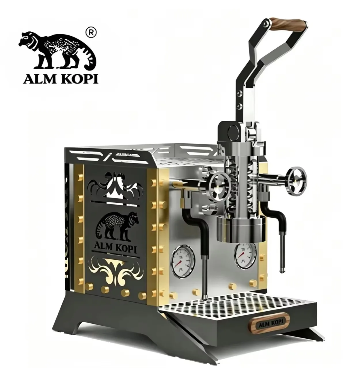 ALMKOPi Best Spring Lever Espresso Machine Semi Automatic Variable Pressure Extraction Professional Coffee Machine For Cafe Home