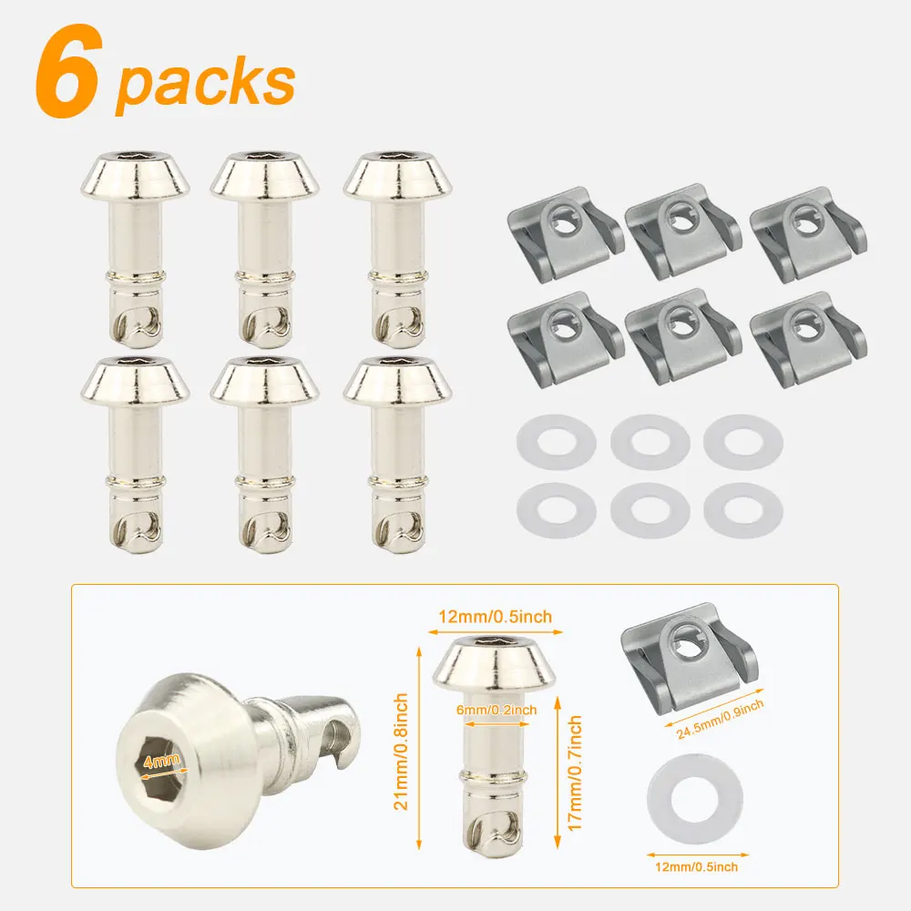 17mm Motorrad Quick Release Drehen Rennen Verkleidung Verschluss Universal Für Ducati 749 916 MV Agusta Aprilia Yamaha R1 R6 GSXR Honda