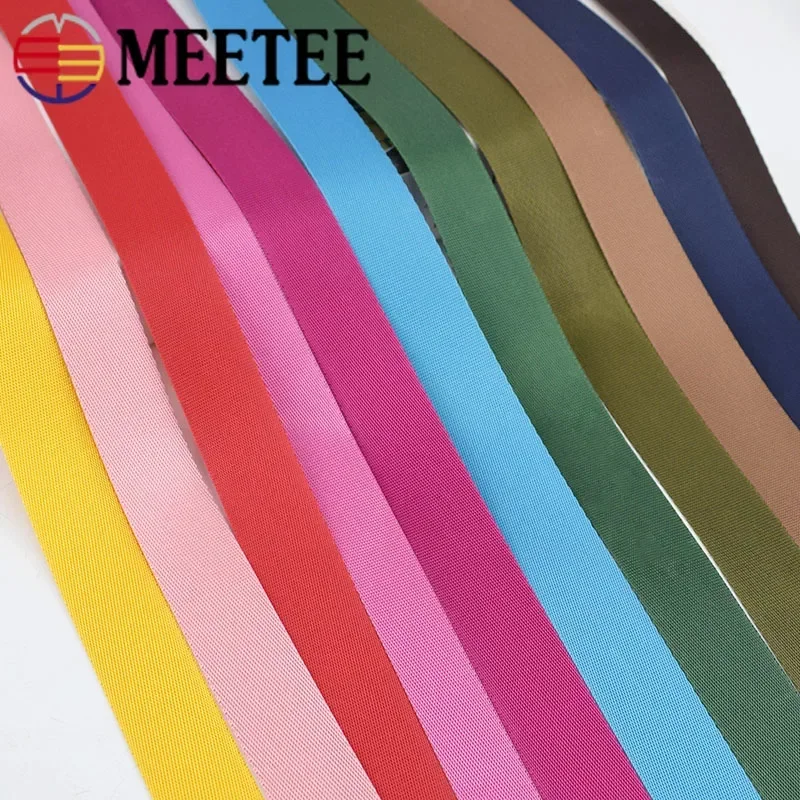 8Meter 0.7mm Thick Polyester Nylon Webbing Ribbon Strap Tapes Knapsack Backpack Belt Bias Binding DIY Clothes Sewing Accessories