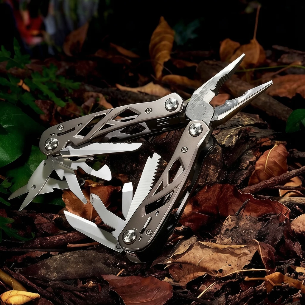 11 in 1 Multi-Tool Pliers Camping EDC Travel Essential Survival Hiking Outdoor Pocket Knife Tactical Self-Defense