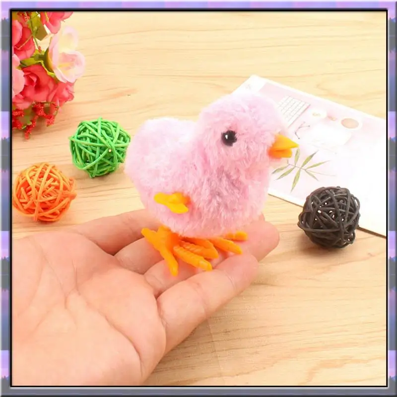 A49U 20 pezzi Pasqua carica pulcino novità pollo che salta bavaglio peluche pulcini bomboniere regalo per bambini ragazze