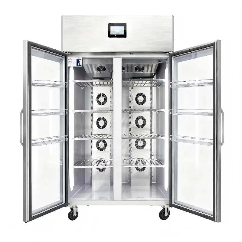 

Stainless Steel Air-Cooled Defrost Freezer-Double-Temperature Class Energy Efficiency Efficient Temperature Control