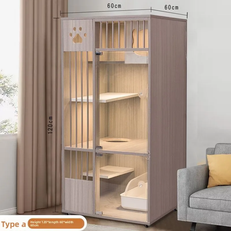 Household Cat Villa Indoor Cat House Cat Nest Cabinet, Waterproof Pet Nest
