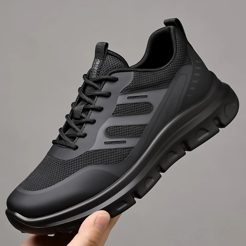 

MPPMCK Men's Casual Sports Shoes Comfortable Mesh Upper Mountain Climbing Hiking Black Spring Summer Breathable Walking Shoes