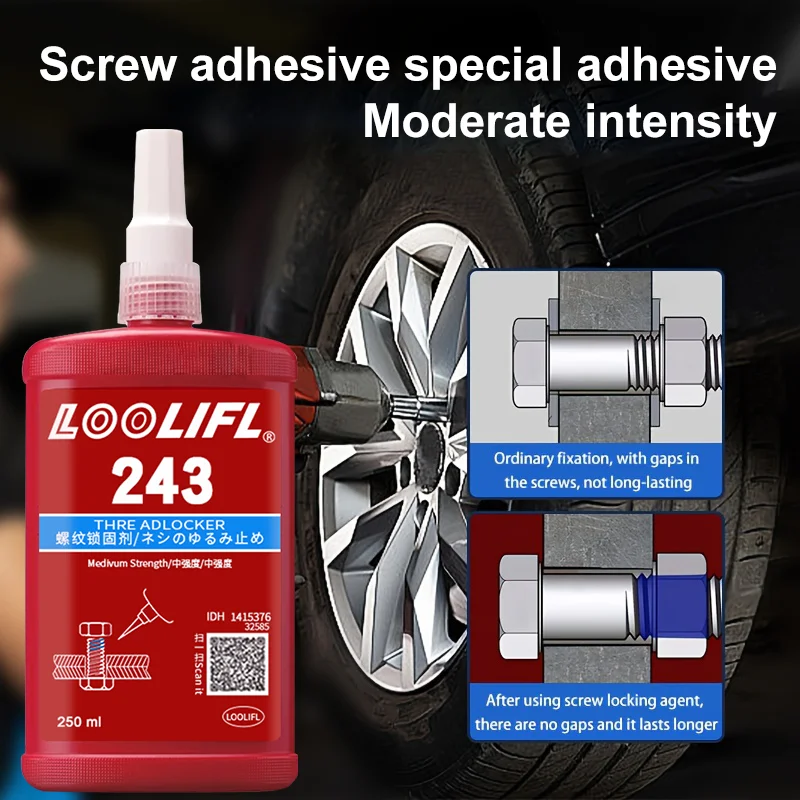 Keywords thread sealant 243, anaerobic adhesive, detachable fluidity, corrosion resistance and high temperature resistance,