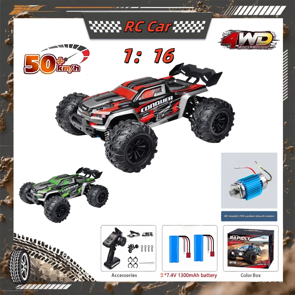 

JJRC 1:16 Бесщеточный высокоскоростной 50 км/ч 4X4 Внедорожный 2,4G 4WD Пульт дистанционного управления RC Автомобиль 4WD Гоночный монстр Гоночный мальчик Игрушка в подарок Хобби