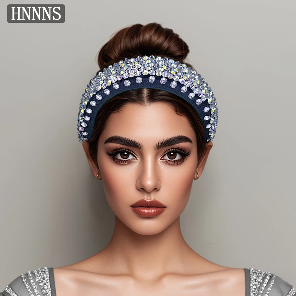 

TOPQUEEN Bridal Wedding Rhinestone Headband Handmade Luxury Ladies Banquet Dancing Party Fashionable Hair Accessories YXA249