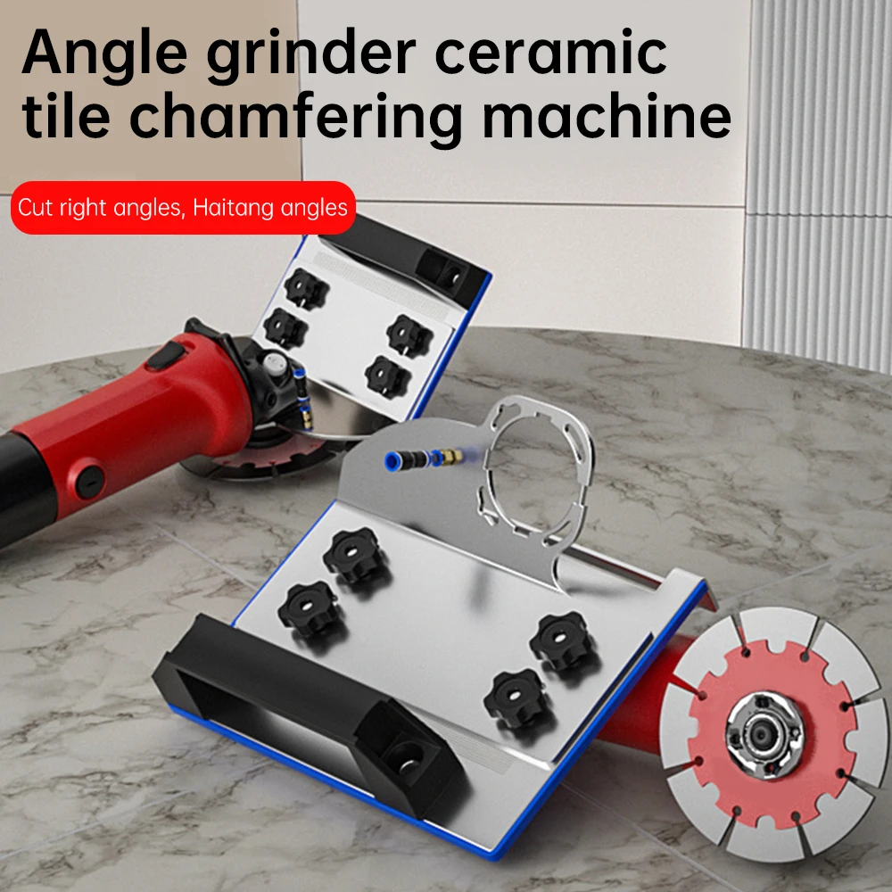 Chamfering Machine For Ceramic Tiles With A 45 Degree Haitang Angle Stainless Steel Portable Chamfered Bracket Dust Removal