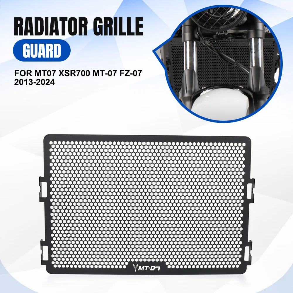 

For Yamaha MT07 FZ-07 XSR700 2013-2014-2015-2016-2017-2018-2019-2020-2021-2022-2023-2024 Radiator Guard Protective Grille Cover