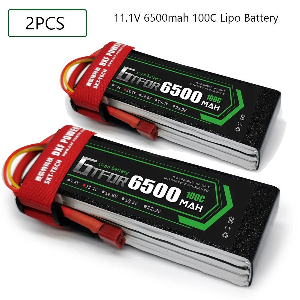 

GTFDR Lipo 3S 11.1V 6500mah 100C Battery 2S 4S 7.4V 14.8V 15.2V 9200mah 5200mah 6750mah 7000mah 8000mah 8400mah for RC Car Parts