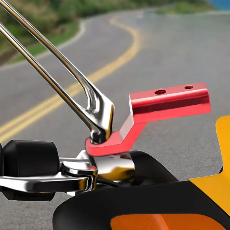 Aluminum Extender Bracket for Motorcycle Scooter ATV Rearview Mirror Mount Extension Bracket for Fixing Spotlight Phone Holder