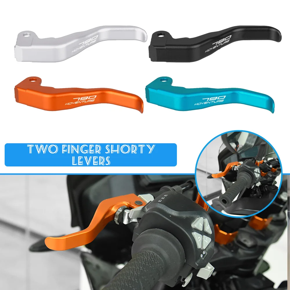 

For 790 890 Adventure/ADV S/R 2018 2019 2020 2021 2022 2023 Motorcycle two finger 10% force reduction shorty stunt clutch lever