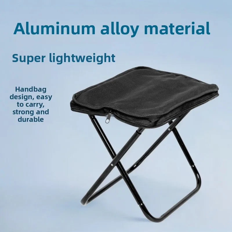 Outdoor Picnic Pony Collapsible Stool Camping Picnic Fishing Stool Barbecue Portable