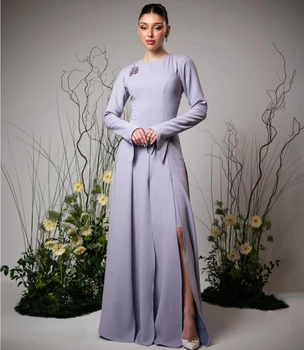 Maßgeschneidertes Ballkleid aus Jersey mit Pailletten, Promi-A-Linie, U-Ausschnitt, maßgeschneidertes Anlasskleid, lange Kleider