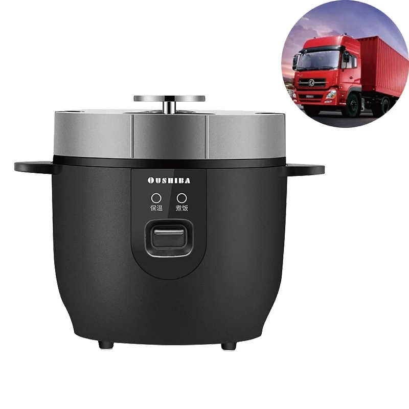 24 فولت سيارة جهاز طهي الأرز غير عصا جهاز طهي الأرز متعدد الوظائف وعاء المحمولة سخان الطعام العزل وعاء مناسبة للشاحنات/السيارات 1.5L