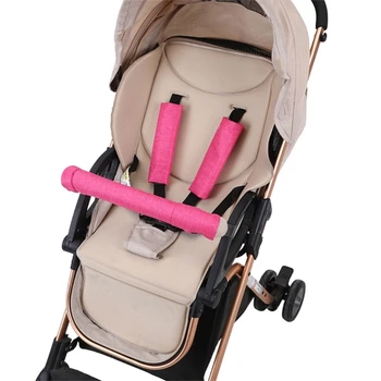 Kinderwagen Griff Hülse Abdeckung Kinderwagen Armlehne Hülse Abdeckung mit Snap Verschluss Passt Alle Baby Kinderwagen QX2D