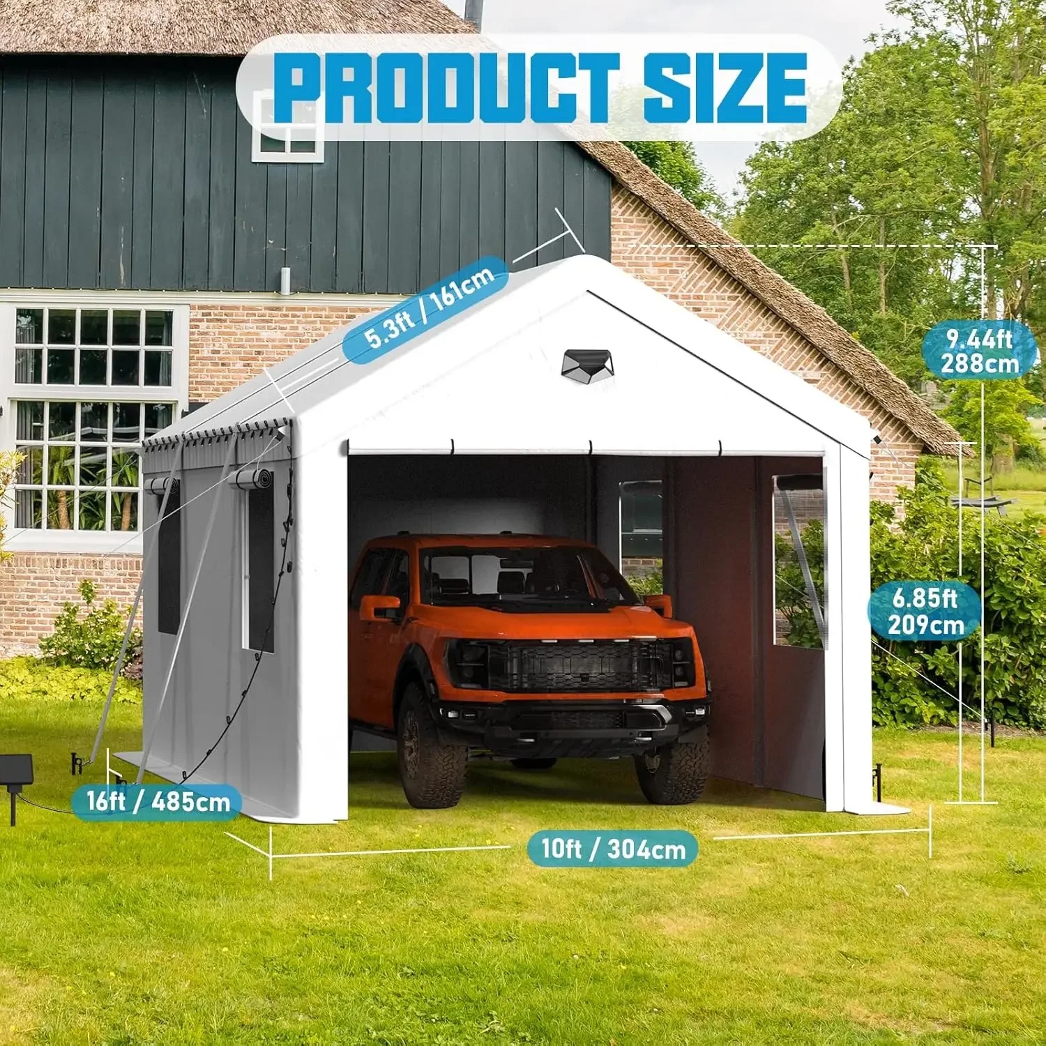 Carport Canopy 10x16 Heavy Duty, Carport Canopy, Portable Car Port Garage, Car Shelter All Weather