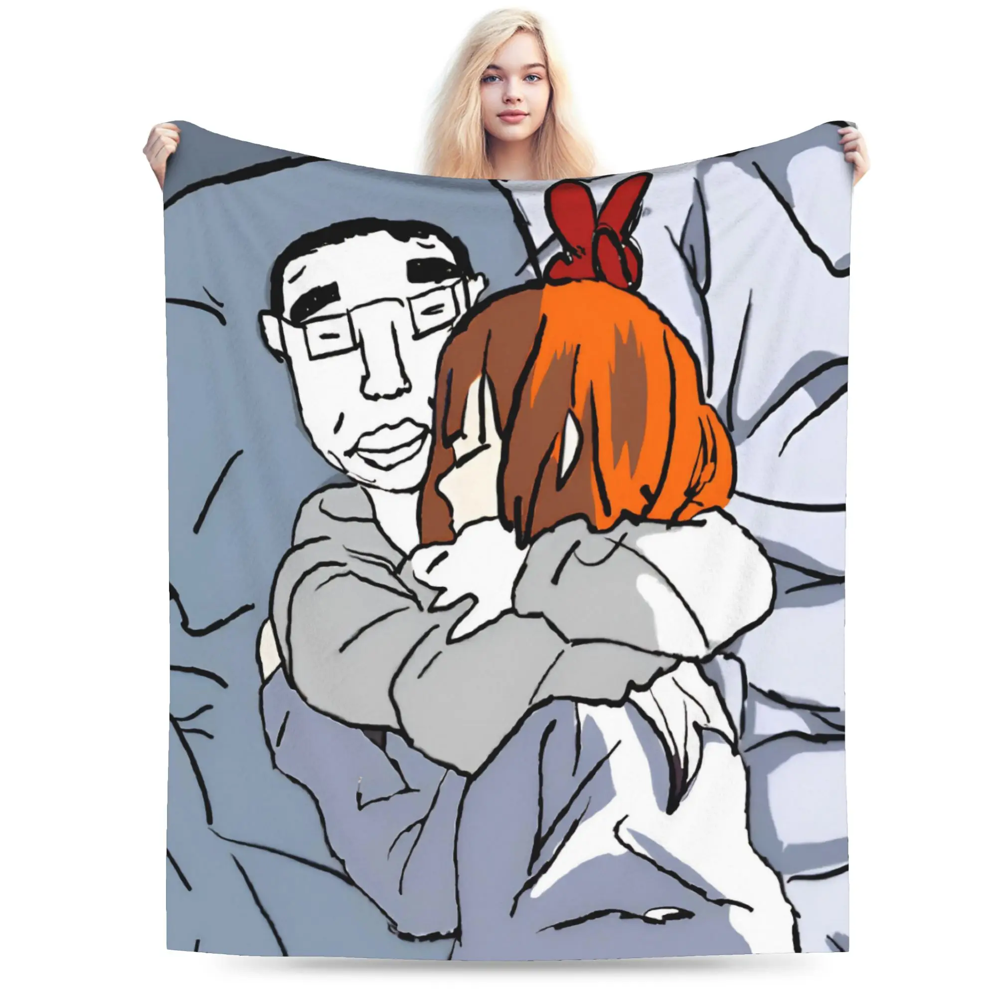 Relax Chudjak Chud Meme  Blanket Stuff Bedding Decorative  Blanket Throw Warm Velvet for Bedroom