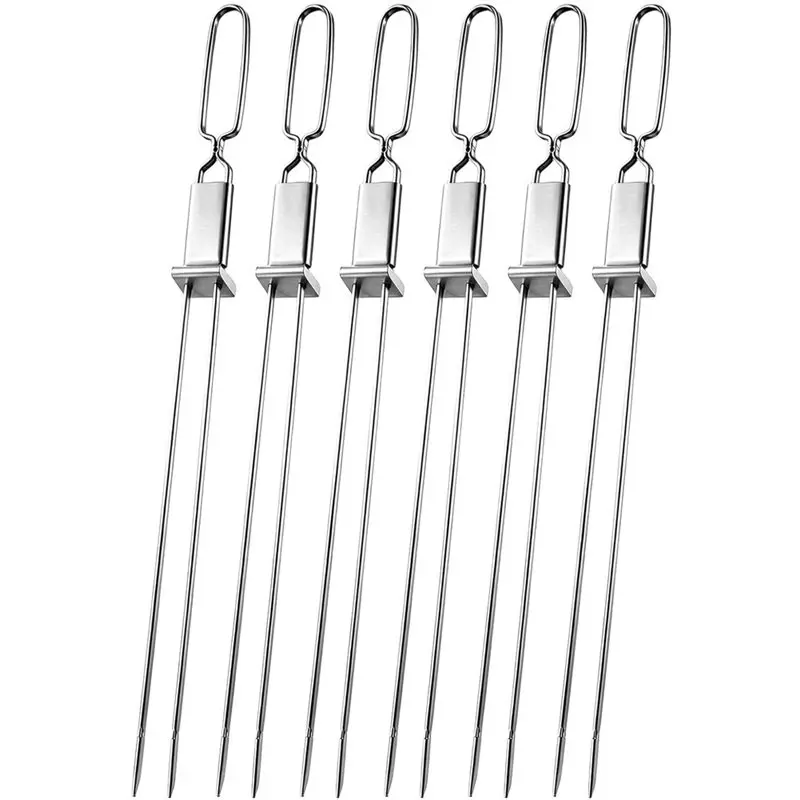 YANA50I Skewers For Grilling(6 Pack), 16.5