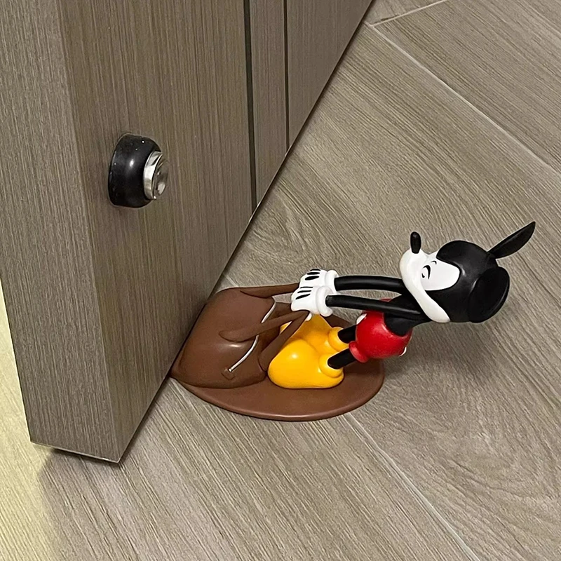 Butée de porte Mickey mignonne, dessin animé Donald Duck Woody, coupe-vent, Anti-Collision, décoration de maison et de bureau, cadeau d'anniversaire créatif