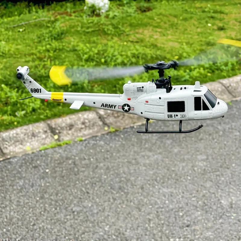 

New Huey Remote Control Simulation Helicopter F6601 Optical Flow Positioning 4-Channel Single Propeller Remote Control Aircraft