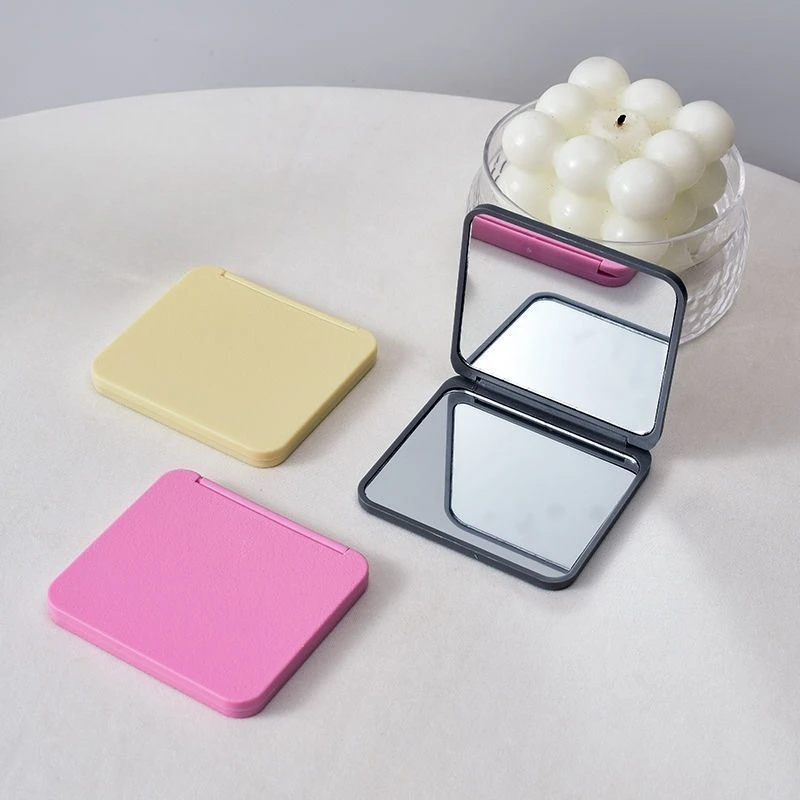 Petit miroir Portable, Mini miroir de maquillage Double face, Portable, pour dortoir d'étudiants, pliable, pour la maison et la femme