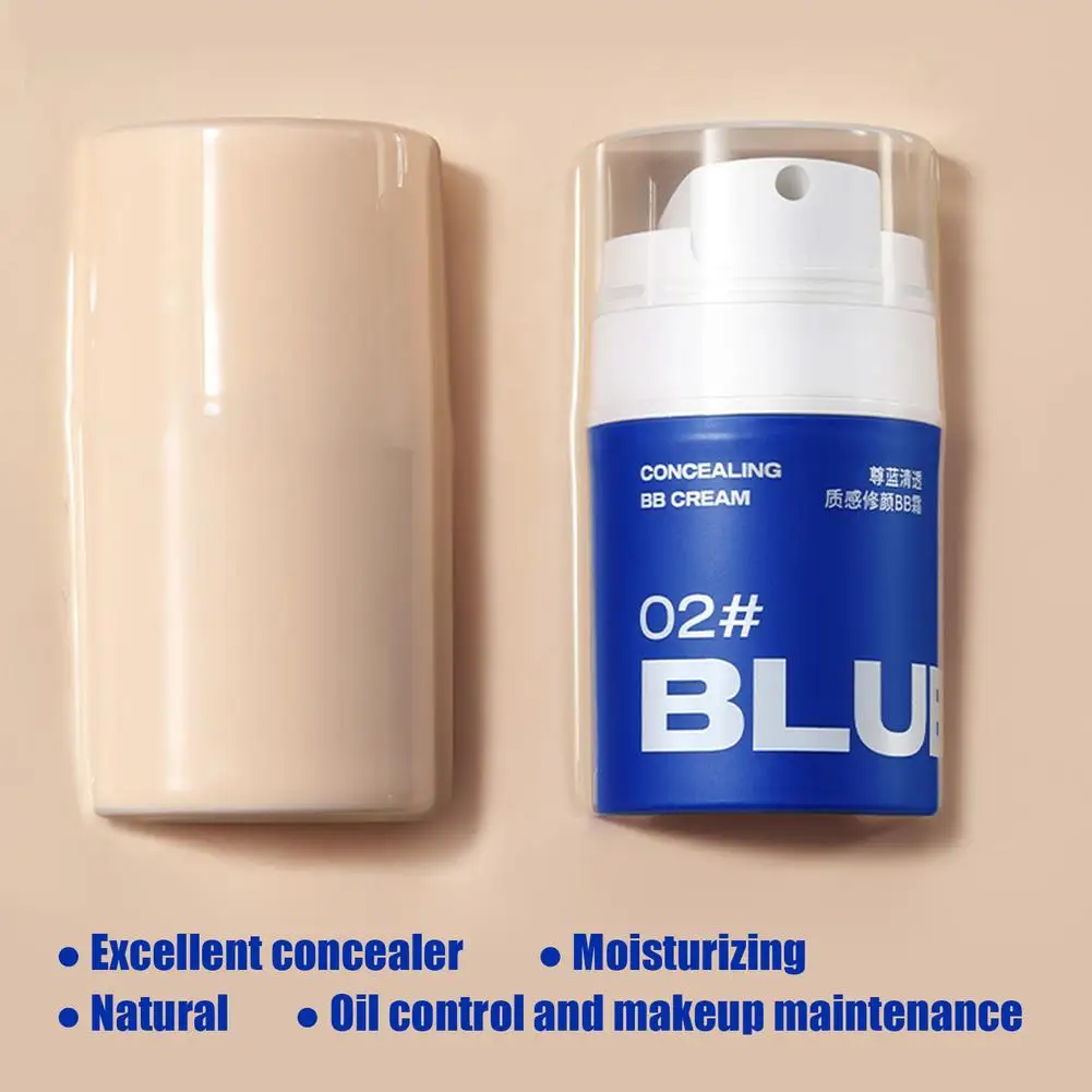 Fond de teint éclaircissant longue durée pour le visage, crème hydratante et nourrissante pour hommes, fond de teint correcteur, crème hydratante et éclaircissante, soin de la peau, 50g, haut de gamme