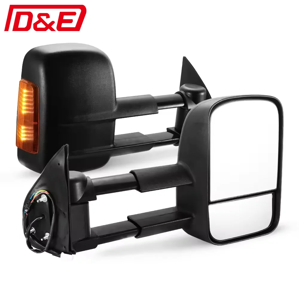 Pair Extendable Towing Mirrors For Toyota Hilux 2005-2015